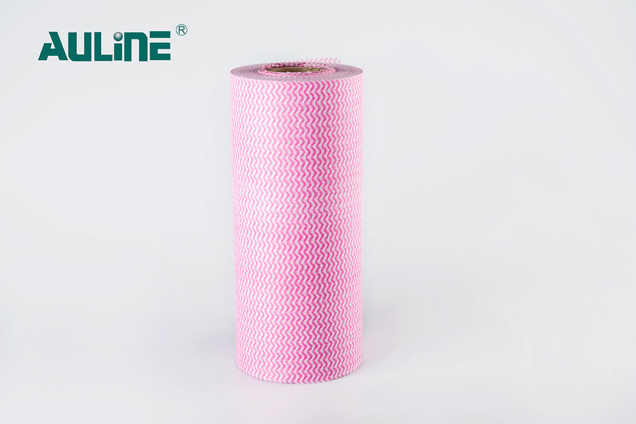 Undee Imprimé Woodpulp Série de Spunlace Non-tissé Rose